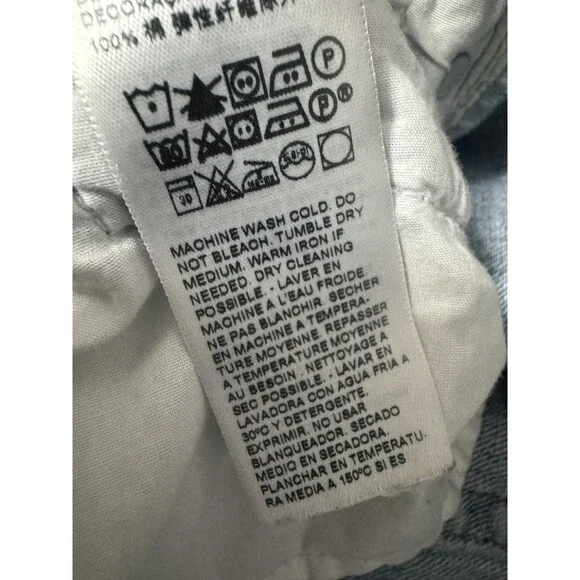 Levi's Premium Ribcage Straight Leg Jeans Women's Size 29 Light Wash Big E - Picture 8 of 8